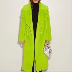 Simon Miller Muscrat Grape full length faux Fur Coat